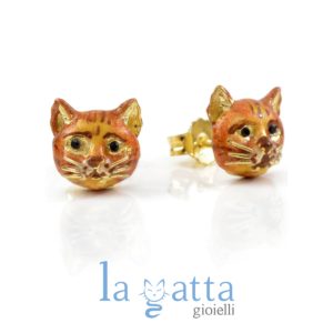 ORECCHINI GATTO – LA GATTA ” I METICCI ” ORECCHINI A LOBO (2)