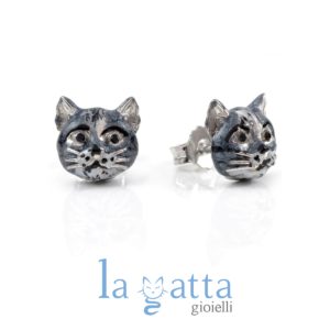 ORECCHINI GATTO – LA GATTA ” I METICCI ” ORECCHINI A LOBO