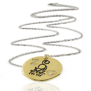 COLLANA GATTO – LA GATTA COLLANA I LOVE CATS – NERO