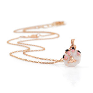 COLLANA GATTO – LA GATTA ZAMPA COLLANA SMALTATA (2)