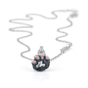 COLLANA GATTO – LA GATTA ZAMPA COLLANA SMALTATA (3)
