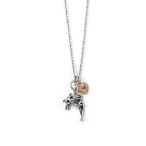 COLLANA GATTO – LA GATTA COLLANA I LOVE CATS – SMORFIOSA